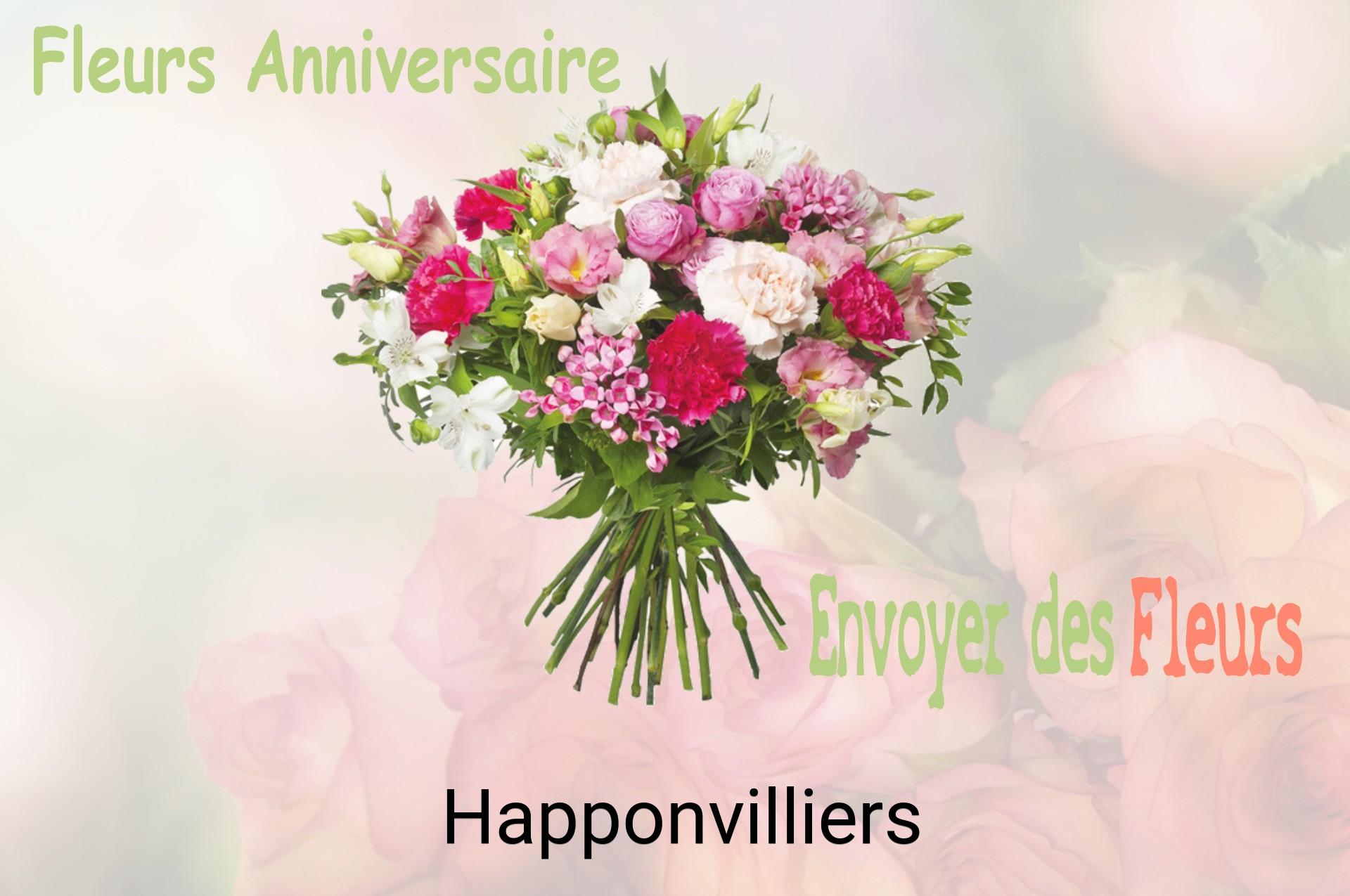 Bouquet de fleurs d’anniversaire livré à Happonvilliers