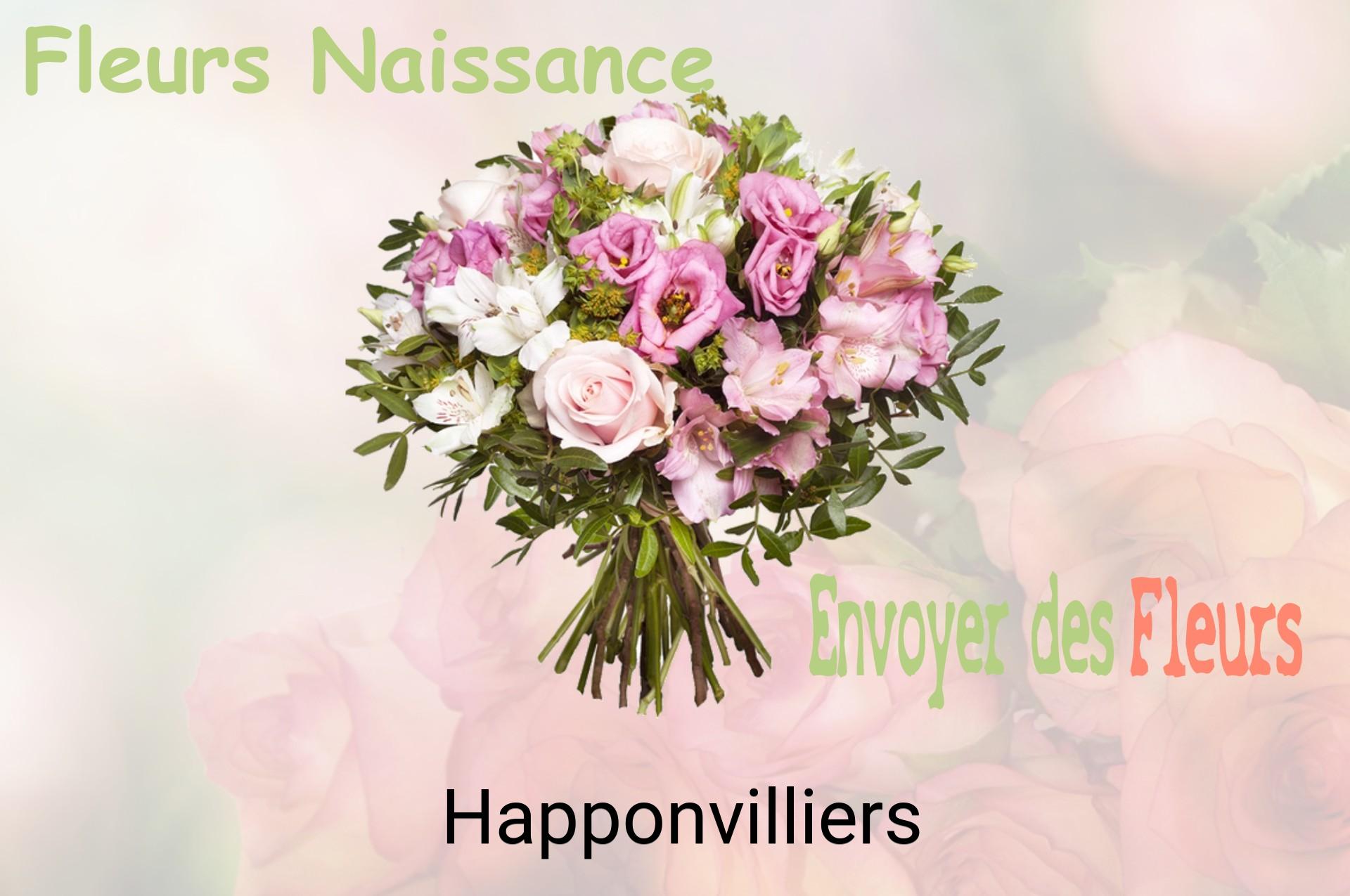 Bouquet de fleurs de naissance livré à Happonvilliers